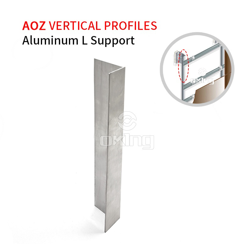 AOZ Aluminum L Support Holding Tracks For Facade Wall